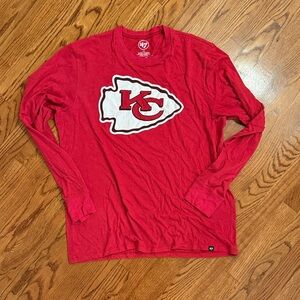 47 Red Kansas City Chiefs Long Sleeve Tee